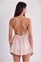 Satin Lace Women's Nightgown - 645 Powder - 3
