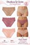 3600 Front Lace Panties Mink Rose Dried Rosebud Mouth 3 Pieces