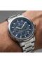 Silver Case Navy Blue Dial Functions Active Nvm152-A3 Men's Wristwatch