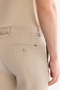 Men's Beige Elastic Waist Viscose Blended Elastane Slim Fit Chino Trousers A61Y3212 - 7