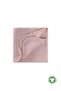 Lace Embroidered Tekkat Organic Muslin Blanket 100X100 cm +/- 3 cm Powder Pink
