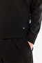 Men's Black Crew Neck Easy-Iron Anti-Wrinkle Regular Fit Sweater A61Y5002 - 7