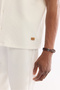 Men's Ecru Apaj Collar Jacquard Easy-Iron Short Sleeve Regular Fit Shirt A61Y2212 - 5