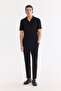Men's Black Apaj Collar Easy-Iron Regular Fit T-Shirt A61Y1083 - 5
