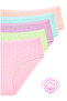 1506 Heart %100 Cotton 5-Pack Women's Bato Brief Package - 5