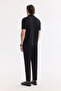 Men's Black Apaj Collar Easy-Iron Regular Fit T-Shirt A61Y1083 - 4