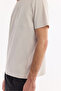 Men's Beige Crew Neck Anti-Wrinkle Quick Dry Technical Fabric Regular Fit T-Shirt A61Y1099 - 3