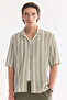 Men's Nile Green Apaj Collar Soft Touch Short Sleeve Comfort Fit Shirt A61Y2042 - 3