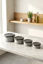 Set of 12 Round Storage Containers (0.45ml -0.8Ml-1.5L-2.5L) Microwave and Freezer Compatible - 3