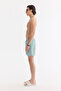 Men's Mint Green Quick Dry Printed Relaxed Fit Swim Shorts with Bag A61Y3812 - 2
