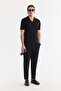 Men's Black Apaj Collar Easy-Iron Regular Fit T-Shirt A61Y1083 - 6
