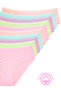 1506 Heart Patterned 100% Cotton 10-Piece Women's Bato Panties Pack - 5