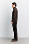 Men's Brown Bottom Britli Soft Touch Long Sleeve Comfort Fit Shirt A62Y2020 - 5