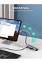 محول USB-C إلى HDMI + 4 منافذ USB 3.0 من النوع A، لون رمادي - 3
