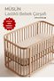 Muslin Elastic Baby Bed Sheet 100% Cotton Soft Textured Crib Sheet Beige - 7