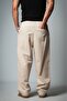Urban Nomad Soft Linen Beige Baggy Men's Trousers - 7