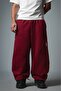 Burgundy Chaos Contrast Sweatpant Men's Sweatpants - 5