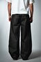 Charcoal Black Super Baggy Black Men's Jean Pants - 4
