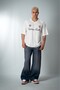 Capture Truth Polo Collar White Men's Football Jersey - 3