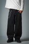 Urban Chaos Black Wide Leg Super Baggy Men's Jean Pants