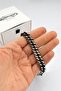 Steel Oxide Chain Men's Bracelet Ka1208Gm - 7