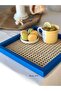 Rattan Hazeran Square Tray Alaçatı Blue (100% Natural Hazeran) M028 - 4