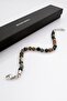 316L Stainless Steel 5mm Jacber Stone Men's Bracelet - 4