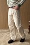 Fada Baggy Fit Wide Leg Men's Gabardine Canvas Trousers - 7