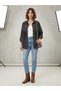 Italian Production Women's Shirt / Jacket with Velvet Detail and Tassels