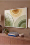 Botanical Cycles Themed Horizontal Glass Tabletop - White Metal Framed Tabletop for Home, Business, and School - 3