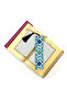 Turquoise Floral Tile Pattern Printed Bookmark 5X19 Ag-Tçiçek2 - 4