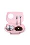 Pink Rectangular Divided Food Container - 2