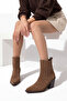 Women's Cowboy Western Boots Erbe Tobacco Brown Suede - 5