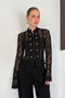 Women's Double-Breasted Lace Shirt