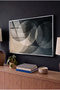 Night Eclipse Themed Horizontal Glass Painting - Silver Metal Framed Painting for Home, Business, and School - 3