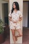 Women's Flexible Shorts Loose Snow White Pajama Set - 4