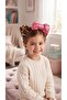 Pink Bow Leopard Patterned Children's Crown - 2