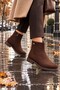 Laven Zippered Short Heeled Casual Women's Boots - 6