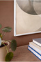 Night Eclipse Themed Horizontal Glass Table - White Metal Framed Table for Home, Business, and School - 4