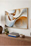 Horizontal Glass Table with Spiral Infinity Concept - Gold Metal Framed Table for Home, Business, and School - 3