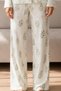 Night Çağla Green Women's Patterned Basic Winter Pajama Set - 4