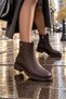 Laven Zippered Short Heeled Casual Women's Boots - 6