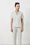 Night Snow White V-Neck Elastic Waist Pajama Set - 5
