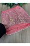 Girl's Salmon Pompom Knit Sweater & Hologram Sequin Skirt, Below-Knee Socks and Buckle 4-Piece Combination 2-8 Years Old - 5