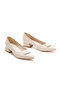 Women's Silvery Open-Back Thick Short Heeled Closed Evening Dress Shoes