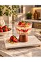 Acacia Footed Glass Magnolia and Presentation Bowl 10X7Cm - 3