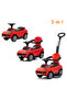 Cayenne Ride-On Car with Push Handle, Red - 5
