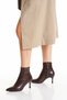 Women's Thin Heel Pointed Toe Zippered Low-Cut Boots - 4