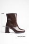 Zrt05Mk02 Premium Bitter Brown 7.5 cm Thick Heeled Winter Women's Boots - 6
