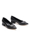 Women's Silvery Open-Back Thick Short Heeled Closed Evening Dress Shoes
